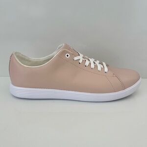 COLE HAAN Grand Crosscourt Leather Sneakers in Cameo Rose NEW